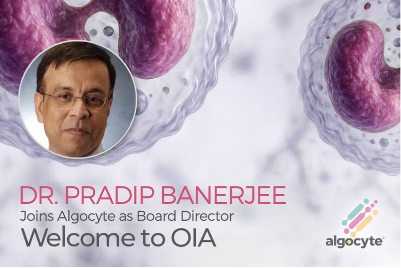 Algocyte welcomes Dr Pradip Banerjee as new Board Director