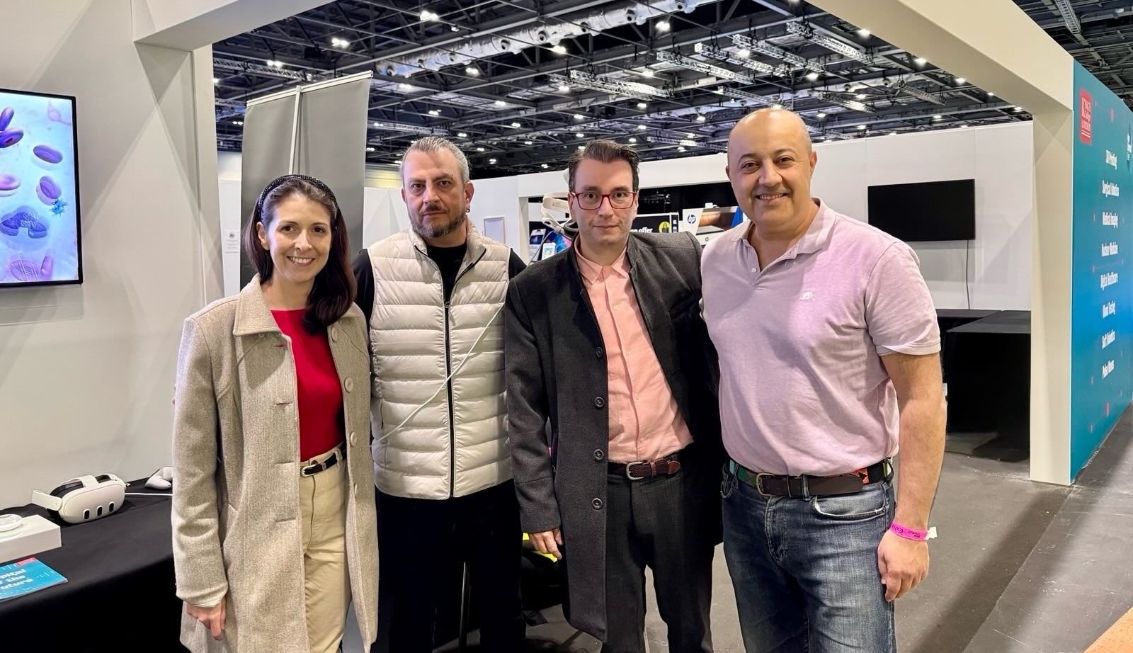 OIA and KCL teams at Algocyte’s exhibition stand as part of the Hospital of the Future — 3