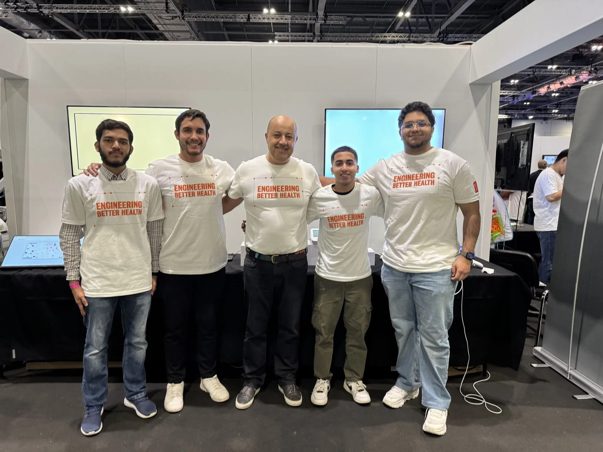 OIA and KCL teams at Algocyte’s exhibition stand as part of the Hospital of the Future — 2